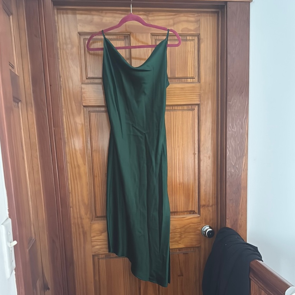 Elegant Green Slip Dress